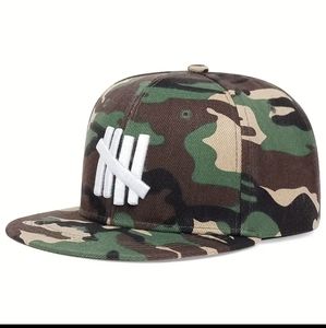 Unisex Sunshade  Five-stripe Casual Baseball Cap For Outdoor Sport Camo